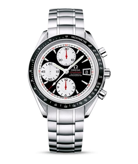 omega speedmaster white dial black subdials|omega speedmaster black watch.